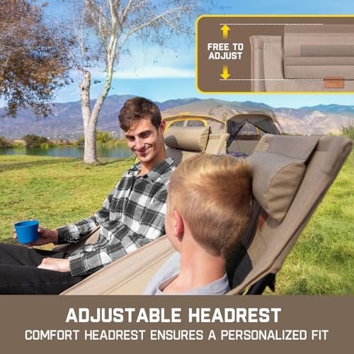 FanttikOutdoor Zeta L8 Max Camping Chair, Portable & Lightweight, Multi-Angle Adjustable, Supports up to 250 lbs, Comfort-Driven Design, High Strength Camping Chair for Travel, Hiking, Fishing (khaki) - Image 9