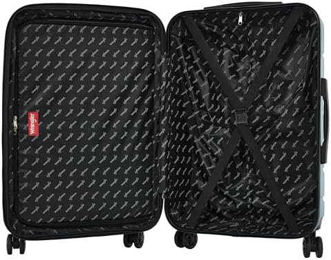 Wrangler Maverick 3 Piece Luggage Set, Blue Heaven, 45.72 cm x 27.94 cm x 71.12 cm - Image 9
