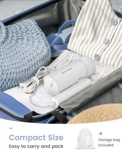 BEAUTURAL Steamer for Clothes, Foldable Handheld Clothing Wrinkles Remover for Garments, 30-Second Fast Heat-up, Portable Fabric Steamer for 120V Countries, Not for Use in 220V Such as Europe - Image 3