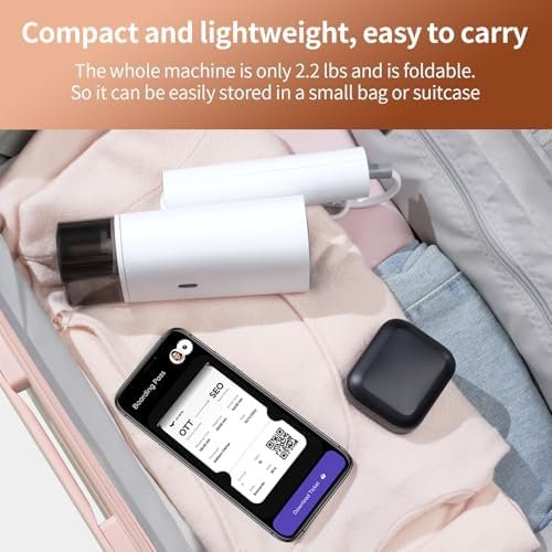 Portable Steamer for Clothes, Handheld Travel Steamer Foldable with Horizontal & Vertical Steaming, 20-Second Fast Heat-Up,180ml Water Tank,Wet/Dry Ironing,1200W Garment Wrinkle Remover - Image 5