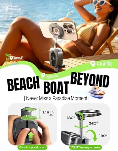 LISEN Airplane Travel Essentials for Women Phone Holder Baby Long Flight Essentials Flying Must Haves Handsfree for MagSafe Mini Travel Accessories Beach Vacation International Cruise Essentials 2025 - Image 3