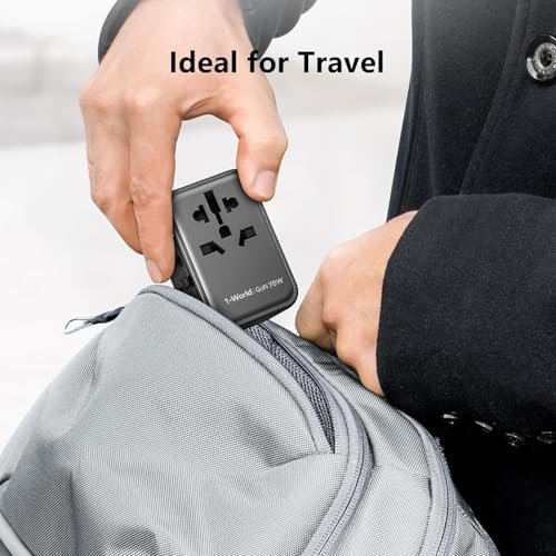 MOMAX Universal Travel Adapter, 70W GaN International Power Adapter, 3 USB-C & 2 USB-A, Worldwide Travel Plug Adapter, International Power Adapter for Most Europe, USA, Japan, Australia (Type C/A/G/I) - Image 9