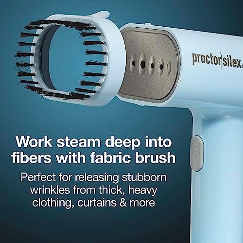Proctor Silex Compact Travel Iron & Garment Steamer for Clothes, Ready in 45 Seconds for 7 Minutes of Continuous Use, Portable and Lightweight, Vacation Essentials, 1200 Watts, 120 ml Water Tank, Blue - Image 7