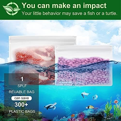 SPLF 4 Pack Leakproof Clear Toiletry bags, TSA Approved Quart Size Zipper Bags, BPA Free Travel Makeup Cosmetic Bags for Women Men, Carry on Airport Airline Compliant Bags - Image 9