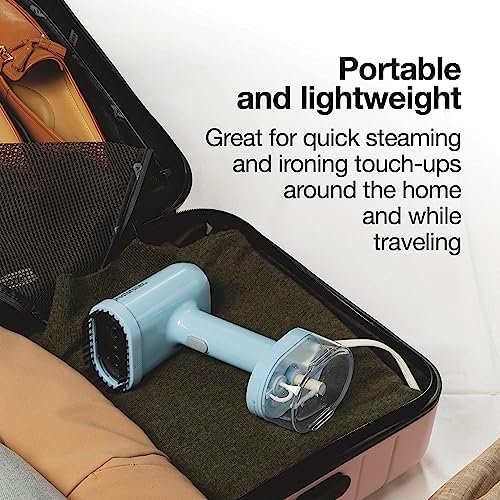 Proctor Silex Compact Travel Iron & Garment Steamer for Clothes, Ready in 45 Seconds for 7 Minutes of Continuous Use, Portable and Lightweight, Vacation Essentials, 1200 Watts, 120 ml Water Tank, Blue - Image 2