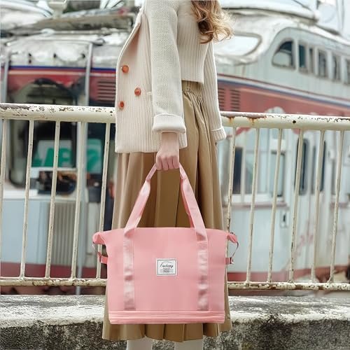 Finnhomy 50L Expandable Rolling Duffel Bag with Wheels Foldable Duffel Bag for Travel Carry on Bag with Wheels Luggage Travel bag Detachable Wheel Duffel Bag for Shopping Travel Outdoor, Black - Image 8