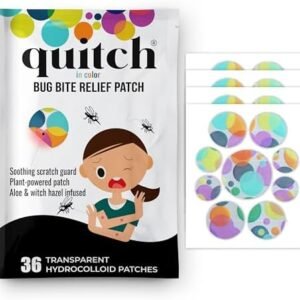 Quitch Mosquito Bite Itch Relief Patch, After Bite Insect Bite Treatment, Anti Itch Cream Alternative, Insect Bite Relief, Cruise, Travel and Camping Essential for Kids