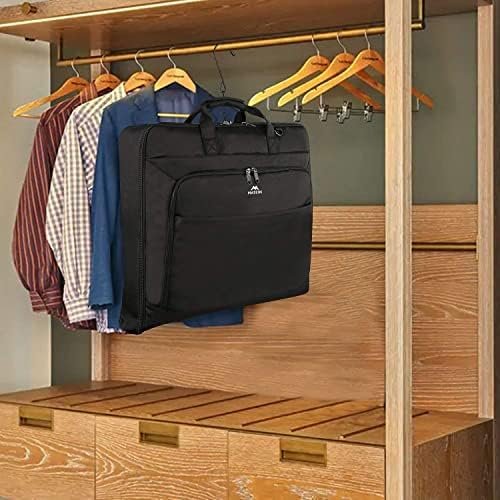 MATEIN Garment Bag for Travel, Large Carry on Garment Bags with Strap for Business, Waterproof Hanging Suit Luggage Bag for Men Women, Wrinkle Free Suitcase Cover for Shirts Dresses Coats, Black - Image 7