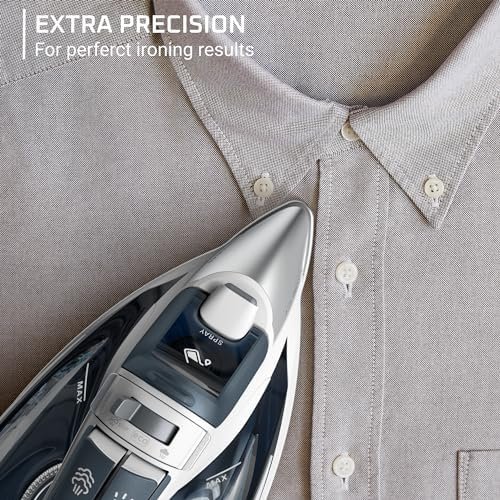 Rowenta Iron Steamer for Clothes, Focus Stainless Steel Soleplate, 400 Microsteam Holes, Powerful Steam Iron, Lightweight, Leakproof, 1725 Watts - Image 3