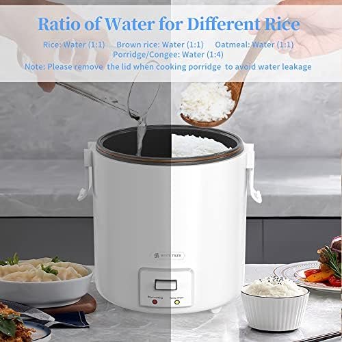 1.0L Mini Rice Cooker,WHITE TIGER Portable Travel Steamer Small,15 Minutes Fast Cooking, Removable Non-stick Pot, Keep Warm, Suitable For 1-2 People - For Cooking Soup, Rice, Stews & Oatmeal - Image 7