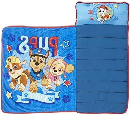 Paw Patrol We're a Team Toddler Nap-Mat Set– Quilted Nap Mat with Built-in Pillow and Plush Blanket – Portable Nap Mat for Daycare, Preschool, Sleepovers & Travel – for Boys or Girls - Image 4