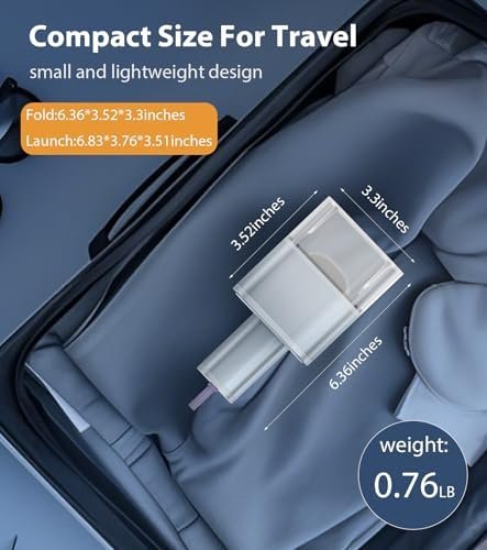 Travel Portable Foldable Garment Steamer – 900W Power, 15s Fast Preheat, 10-Min Continuous Steam, Lightweight Iron - Image 3