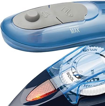 Brentwood MPI-45 Travel Iron with Steam 800-Watt Dual Voltage Non-Stick, Blue - Image 3