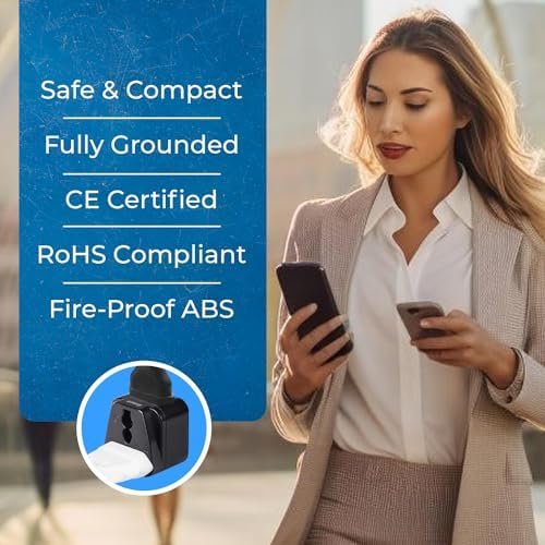 OREI European Adapter Plug, Travel Adaptor for Europe Schuko Countries 2 in 1, for Germany France Iceland Netherlands Russa Greece Spain - Safe Grounded Connection - Universal Socket - 4 Pack - Image 8