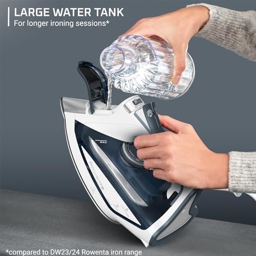 Rowenta Iron Steamer for Clothes, Focus Stainless Steel Soleplate, 400 Microsteam Holes, Powerful Steam Iron, Lightweight, Leakproof, 1725 Watts - Image 6