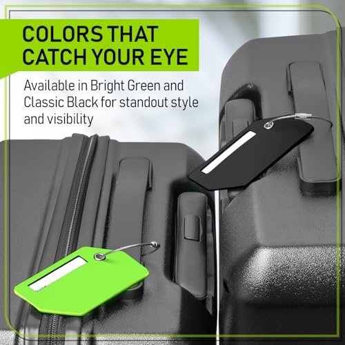 Untethered 4-Pack Luggage Tag Set | Durable ID Tags for Suitcases & Travel Bags | Name Identifiers for Easy Bag Recognition - Image 8
