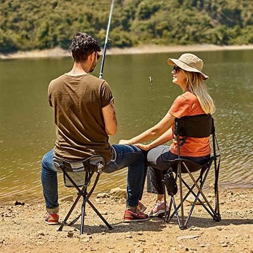 PORTAL Tall Folding Tripod Stool for Outdoor Camping Walking Hunting Hiking Fishing Travel, Support 225 lbs - Image 5