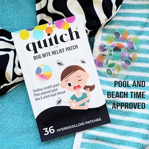 Quitch Mosquito Bite Itch Relief Patch, After Bite Insect Bite Treatment, Anti Itch Cream Alternative, Insect Bite Relief, Cruise, Travel and Camping Essential for Kids - Image 3
