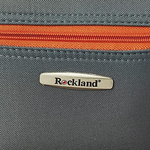 Rockland Fashion Expandable Softside Upright Luggage Set, Charcoal, 2-Piece (14/19) - Image 8