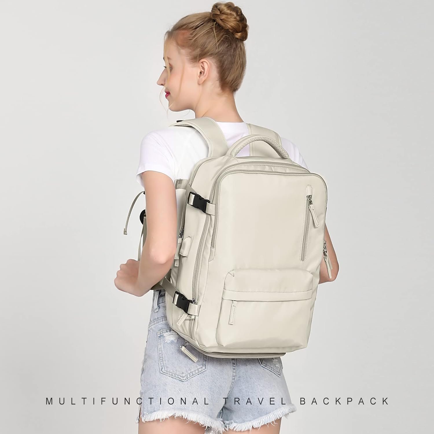 WONHOX Large Travel Backpack Carry on Flight Approved Laptop Work Business Backpack for Women Men Mochila de Viaje - Image 7
