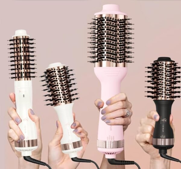 Travel Blow Dryer Brush in one, Dual Voltage Mini Hot Air Brush, Hair Trends Nano Titanium 2 Inch One Step Hair Dryer and Styler Volumizer Oval Shape - Image 8