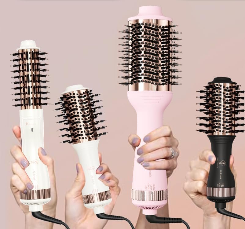 Travel Blow Dryer Brush in one, Dual Voltage Mini Hot Air Brush, Hair Trends Nano Titanium 2 Inch One Step Hair Dryer and Styler Volumizer Oval Shape - Image 8