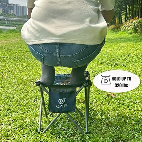 Opliy Camping Stool, Folding Samll Chair Portable Camp Stool for Camping Fishing Hiking Gardening and Beach, Camping Seat with Carry Bag (Green, L 13.5") - Image 6