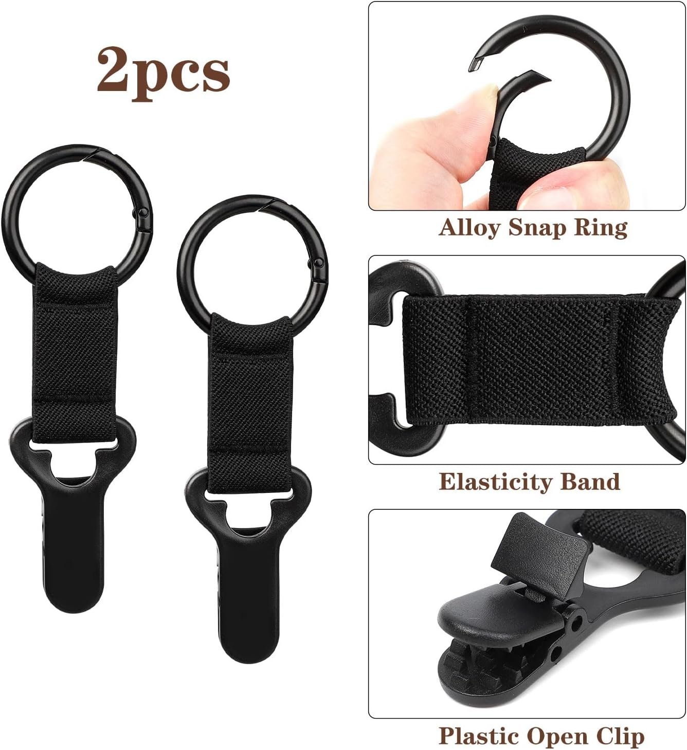 Niveaya Hat Clip for Travel on Bag - 2 Pack, Vacation Beach Cruise Essentials Accessory for Travel Handbag Backpack Luggage - Image 2