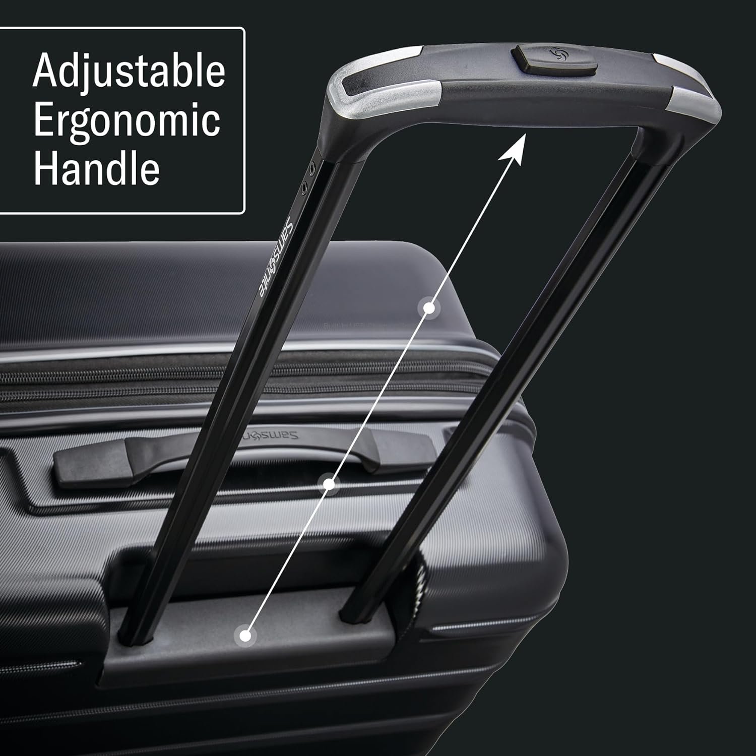 Samsonite Omni 2 Carry-On Hardside Luggage with 360° Spinner Wheels - Scratch Resistant Hardshell - TSA, Airline-Approved - Expandable Polycarbonate Shell for Lightweight Travel - Artic Silver - Image 4