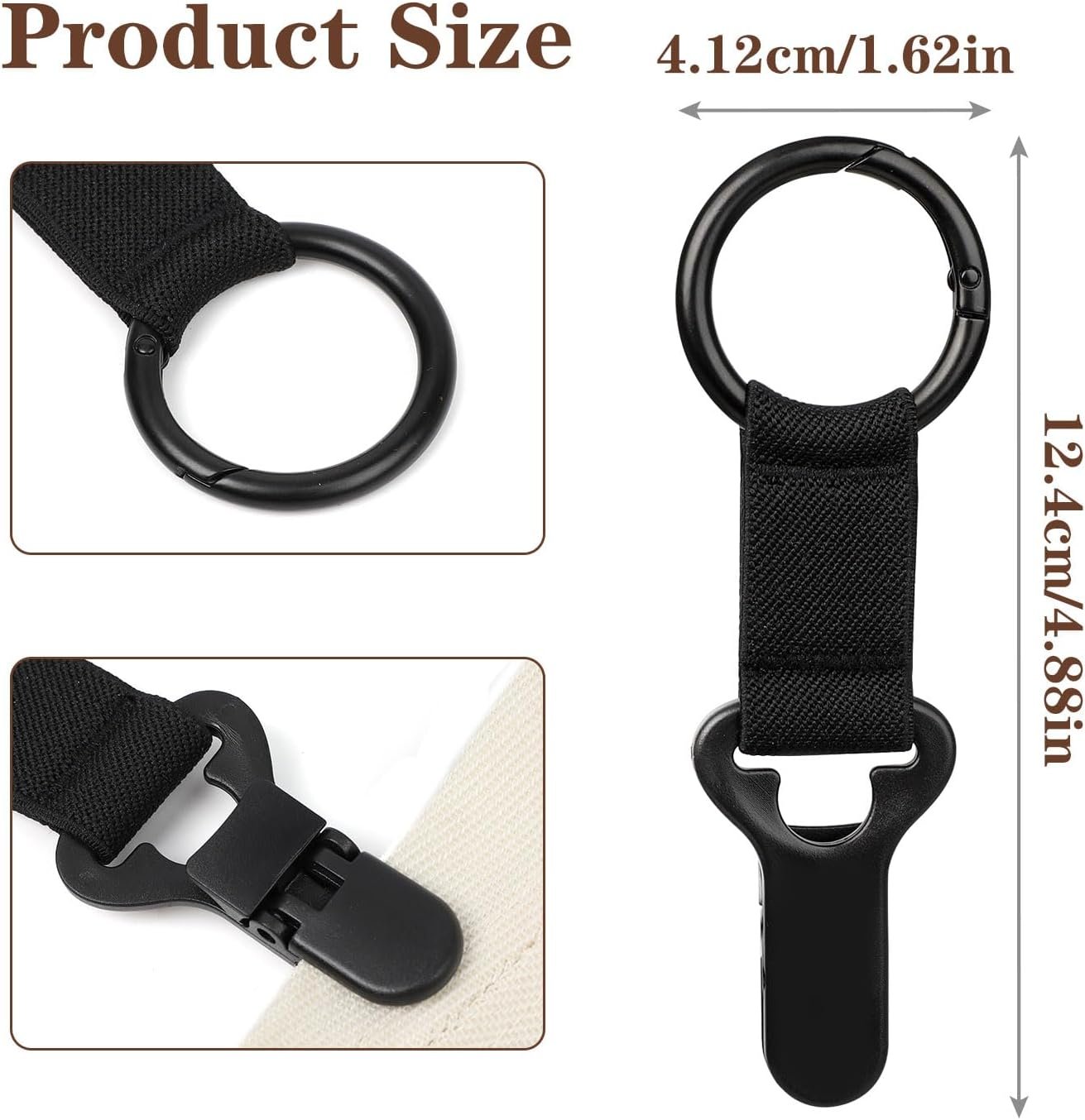 Niveaya Hat Clip for Travel on Bag - 2 Pack, Vacation Beach Cruise Essentials Accessory for Travel Handbag Backpack Luggage - Image 6