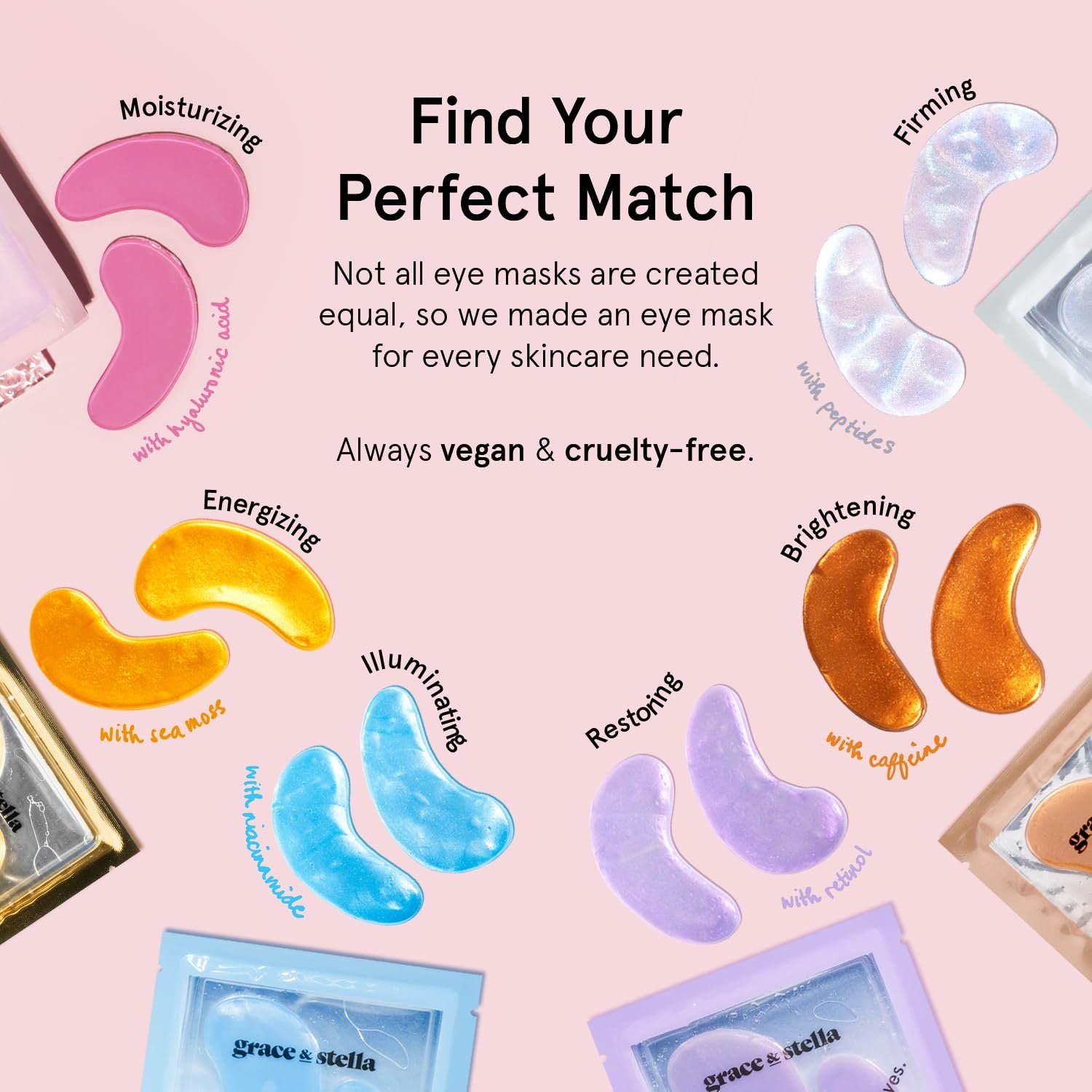 grace & stella Award Winning Under Eye Mask - Travel Essentials - Birthday Gifts for Women - Gel Eye Patches for Dark Circles, Puffy Eyes, Wrinkles, Undereye Bags - Vegan - Self Care (24 Pairs, Gold) - Image 4