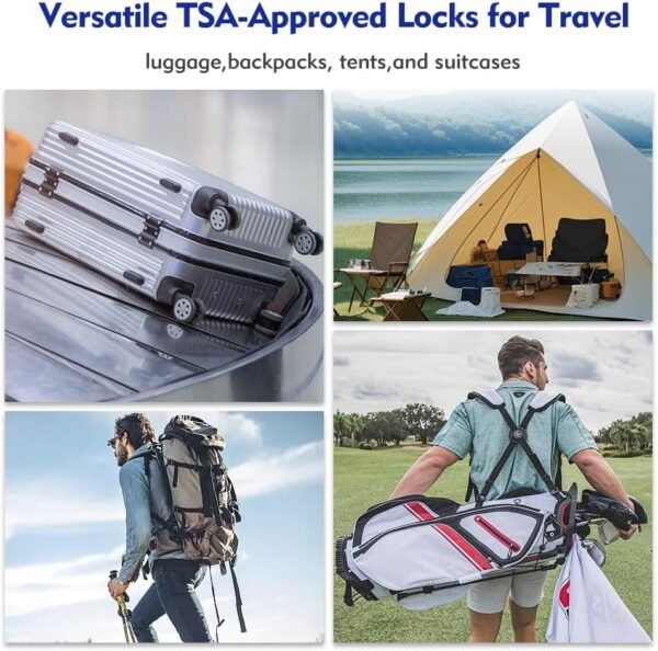 SURE LOCK TSA Compatible Travel Luggage Locks, Inspection Indicator, Easy Read Dials - 2 pack - Image 6