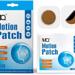 MQ Motion Sickness Patch,30 Count,Non Drowsy Sea Sickness Patches Behind Ear for Cruise Ship Travel, Waterproof Car Sick Patches Fast Acting & Long Last 72H