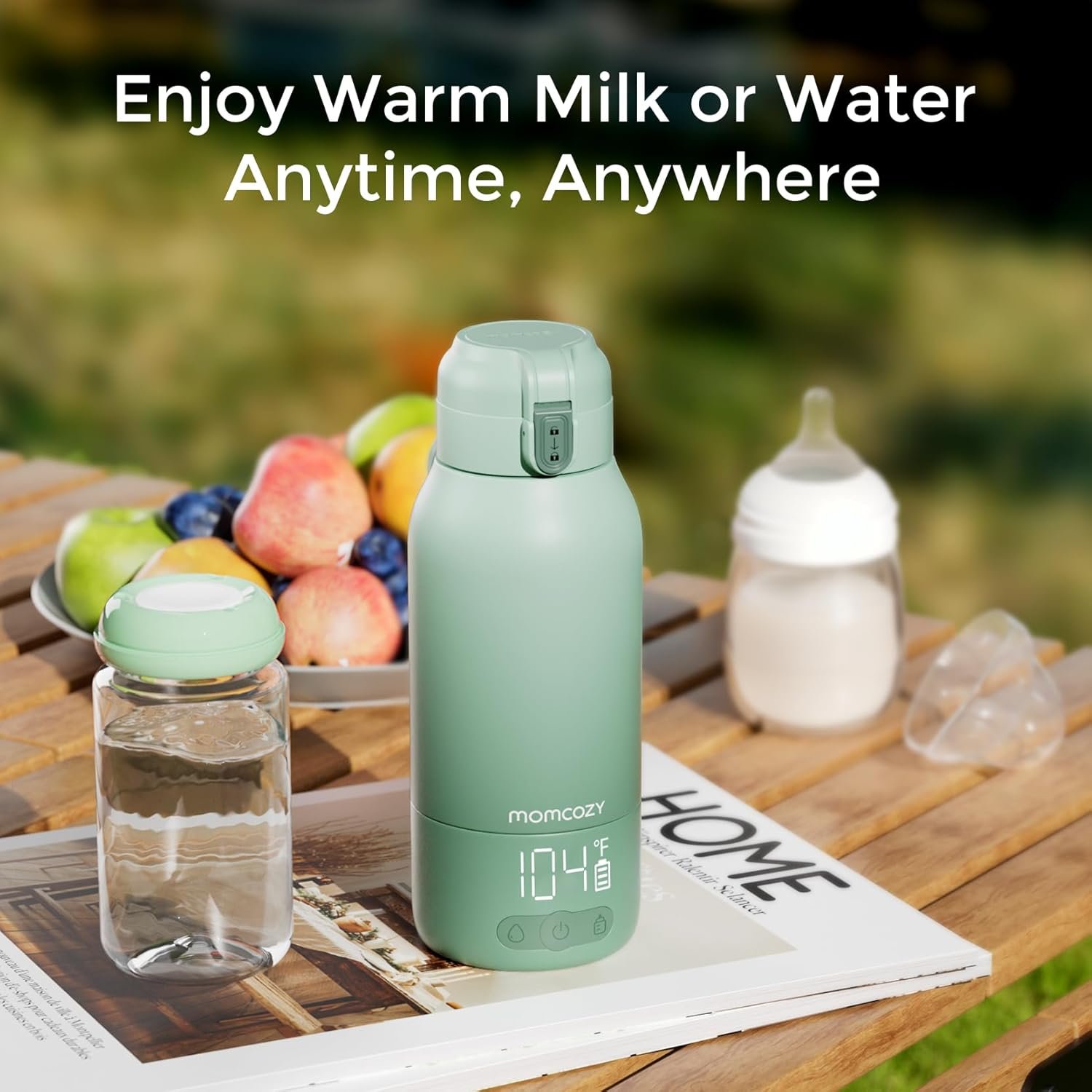 Momcozy Portable Milk Warmer for Travel – Dual Heating Modes for Breast Milk & Water, Portable Bottle Warmer with Fast Heating & Long Battery Life, 17 Ounces Large Capacity to Meet Your All-Day Needs - Image 9