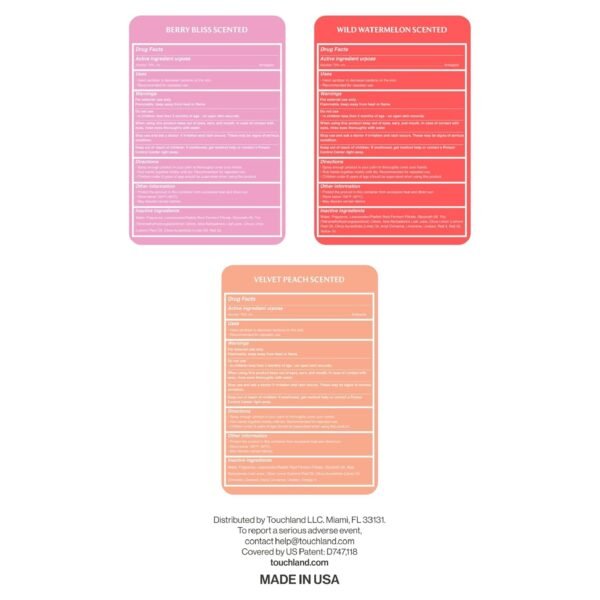 Touchland Power Mist Hydrating Hand Sanitizer Spray, JUICY Trio Set (Watermelon, Peach, Berry), 1 FL. OZ. Travel Size (Set of 3) - Image 8