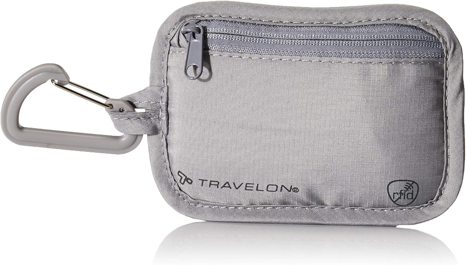 Travelon Travelon Rfid Blocking Clip Stash Pouch Travel Tote, Gray
