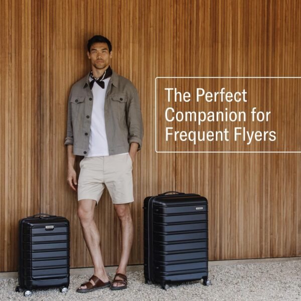 Samsonite Omni 2 Carry-On Hardside Luggage with 360° Spinner Wheels - Scratch Resistant Hardshell - TSA, Airline-Approved - Expandable Polycarbonate Shell for Lightweight Travel - Artic Silver - Image 7
