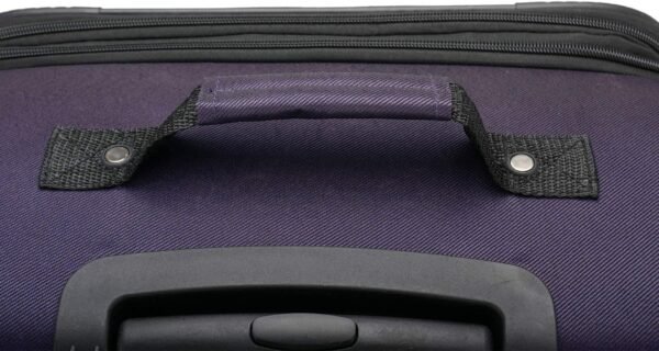 U.S. Traveler Aviron Bay Expandable Softside Spinner Wheels, Purple, 2 Piece Luggage - Image 8