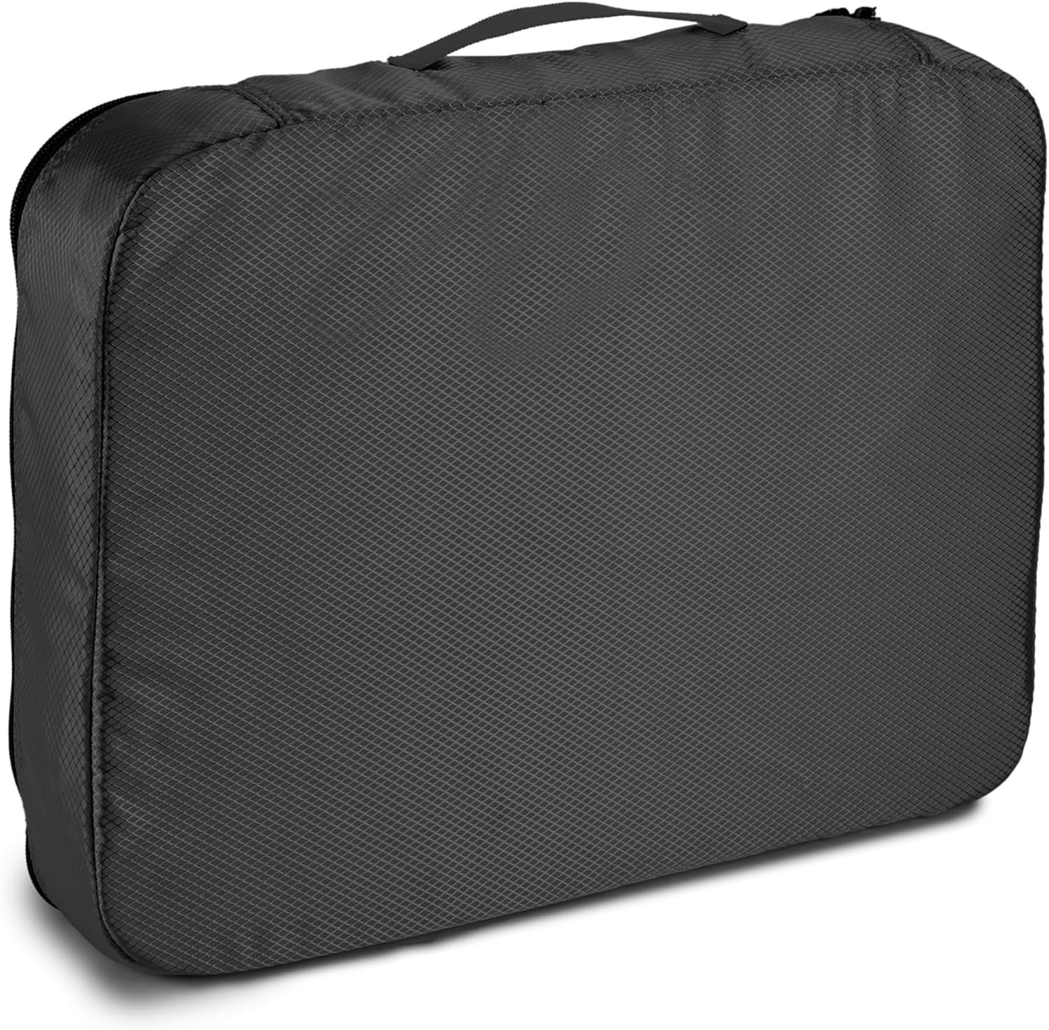 Amazon Basics Large Packing Cubes for Travel, Packing Organizers, 4-Piece-Set With Double Zipper Pulls and Mesh Top Panel, 100% Durable Polyester, Black, 17.5"L x 12.8"W x 3.3"H - Image 4