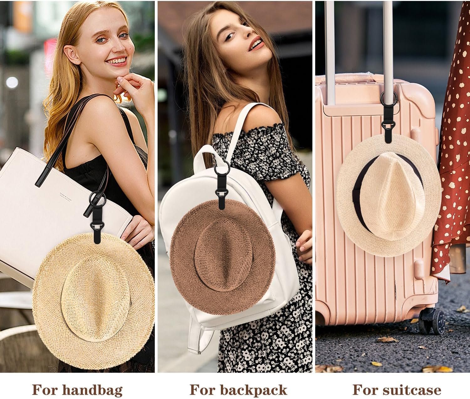 Niveaya Hat Clip for Travel on Bag - 2 Pack, Vacation Beach Cruise Essentials Accessory for Travel Handbag Backpack Luggage - Image 3