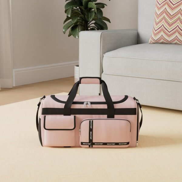 MAXTOP Gym Bag for Women Men Travel Duffle Bag Large Capacity Carry On Weekender Overnight Bag With Shoe Compartment Gym Tote Dry Wet Separation Duffel Bag for Travel - Image 2