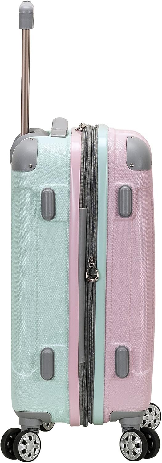 Rockland London Hardside Expandable Luggage with Spinner Wheels, Multicolor, Carry-On 20-Inch - Image 2