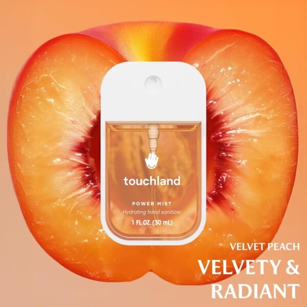 Touchland Power Mist Hydrating Hand Sanitizer Spray, JUICY Trio Set (Watermelon, Peach, Berry), 1 FL. OZ. Travel Size (Set of 3) - Image 4