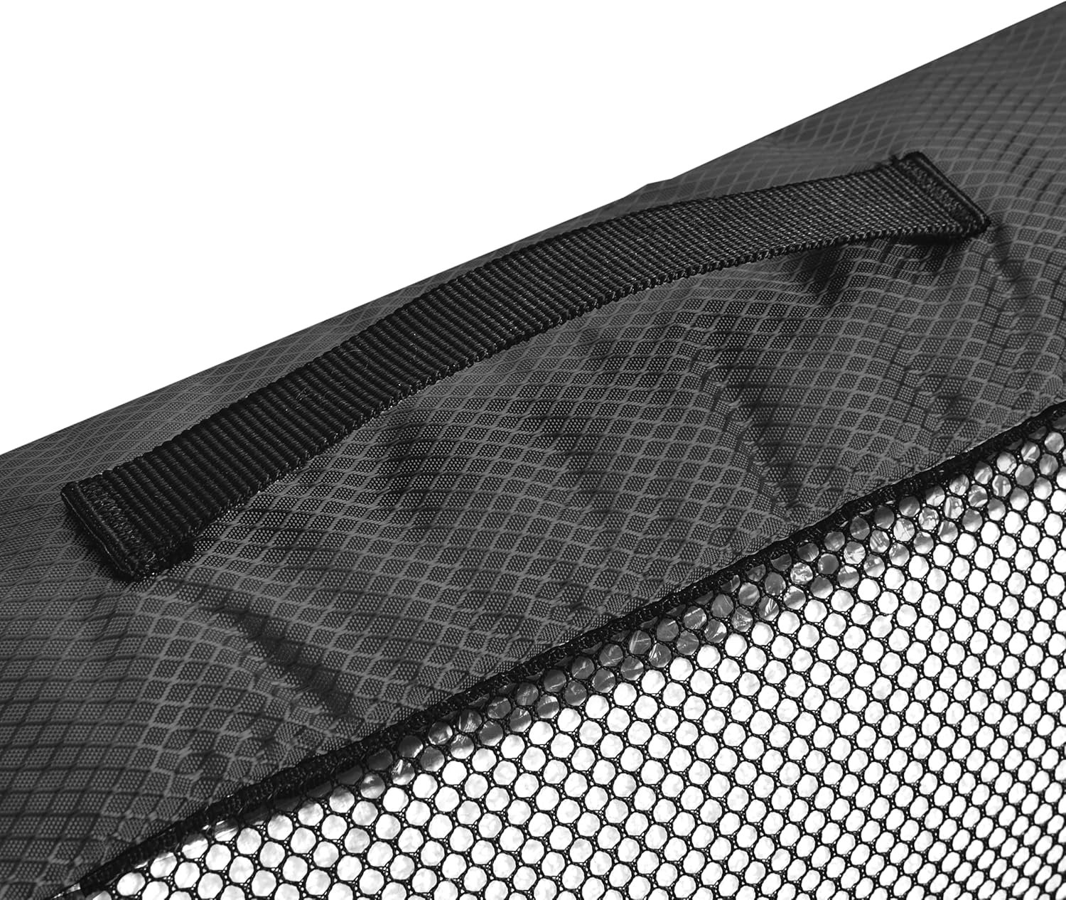 Amazon Basics Large Packing Cubes for Travel, Packing Organizers, 4-Piece-Set With Double Zipper Pulls and Mesh Top Panel, 100% Durable Polyester, Black, 17.5"L x 12.8"W x 3.3"H - Image 5